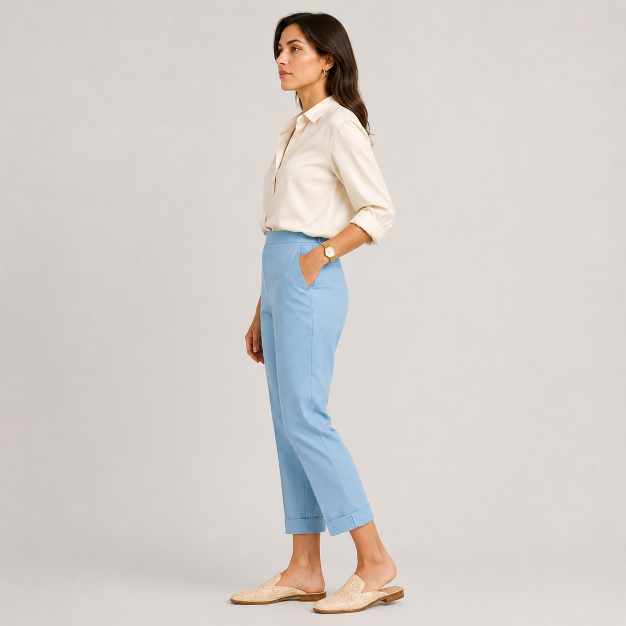 Women's Premium Wide Leg Pants Comfortable Relaxed Fit 2