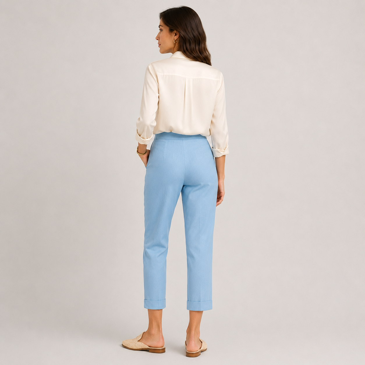 Women's Premium Wide Leg Pants Comfortable Relaxed Fit 4