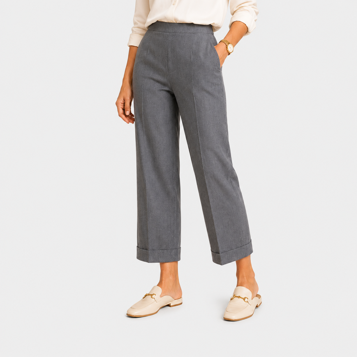 Women's Premium Wide Leg Pants Comfortable Relaxed Fit 8