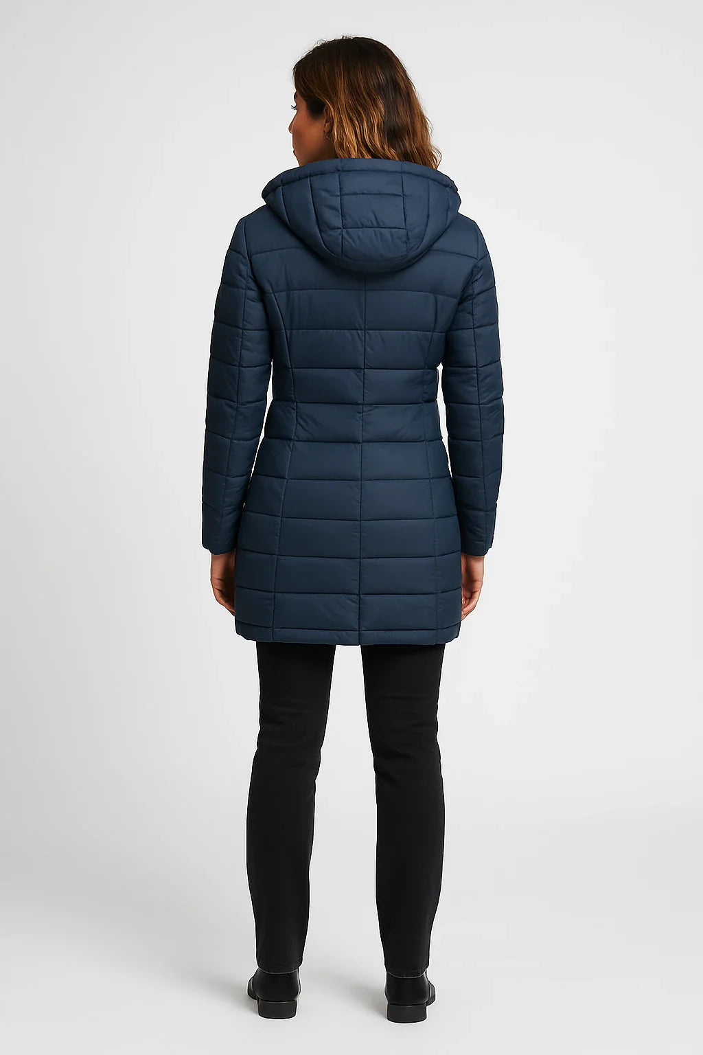 Women's Quilted Puffer Jacket UK – Stylish Mid-Length Winter | The Fenella | Huna