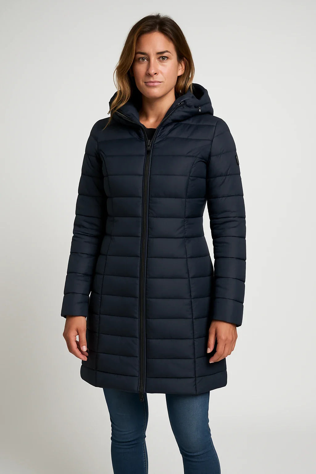 Women's Quilted Puffer Jacket UK – Stylish Mid-Length Winter | The Fenella | Huna