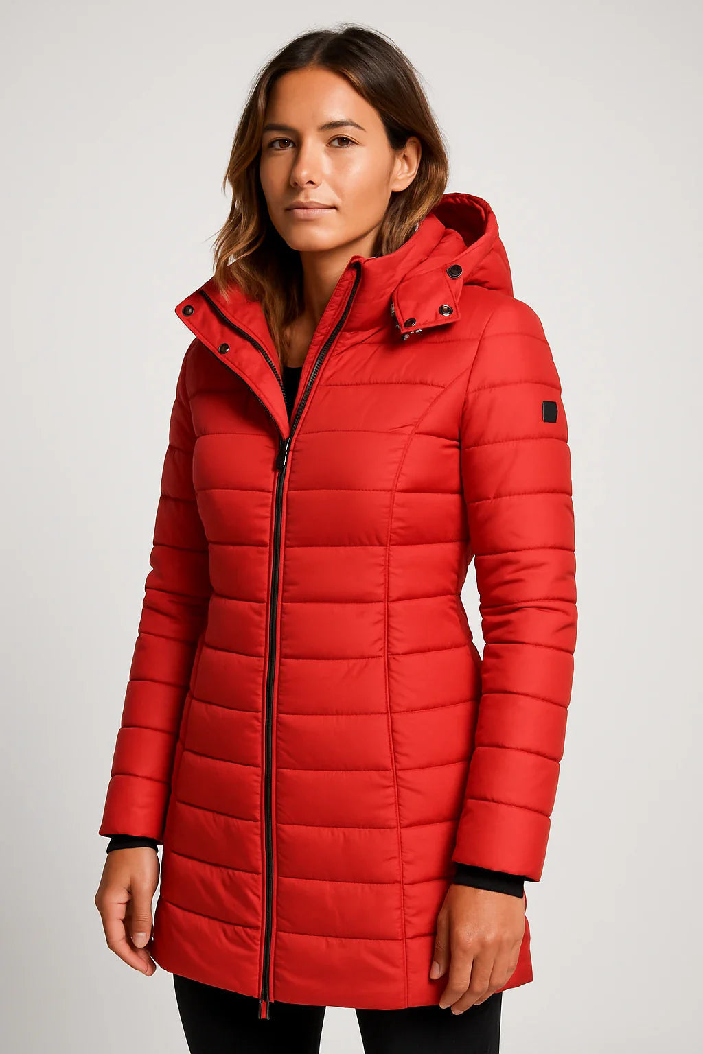 Women's Quilted Puffer Jacket UK – Stylish Mid-Length Winter | The Fenella | Huna