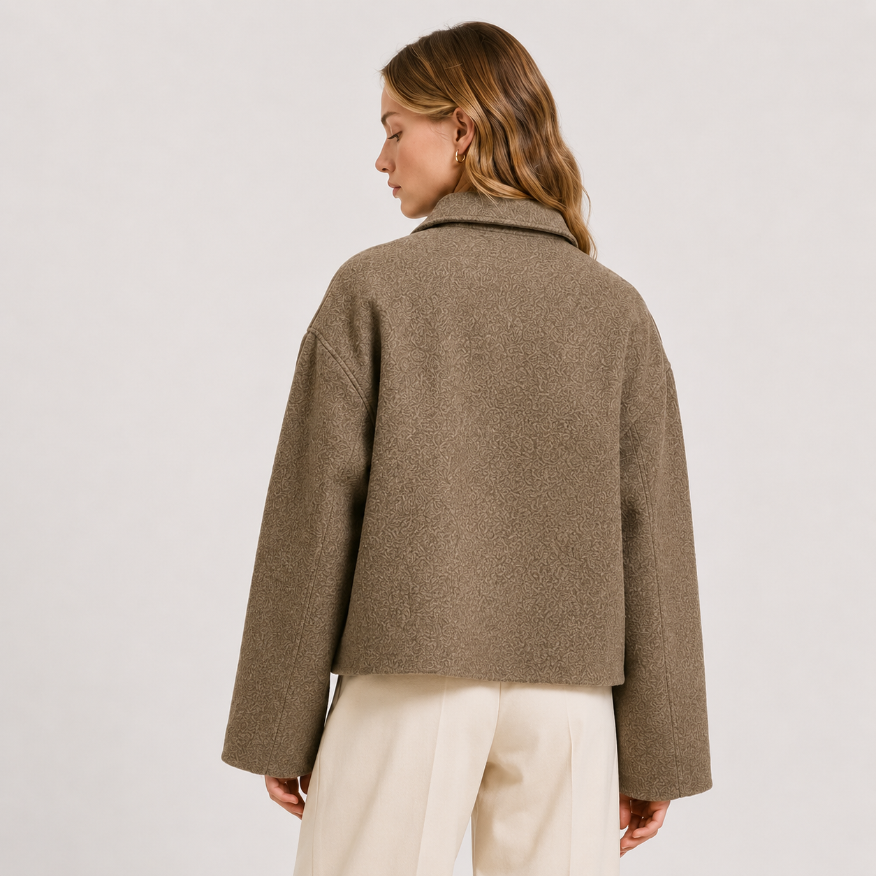 Women's Relaxed Fit Button Front Jacket for Fall and Winter 3