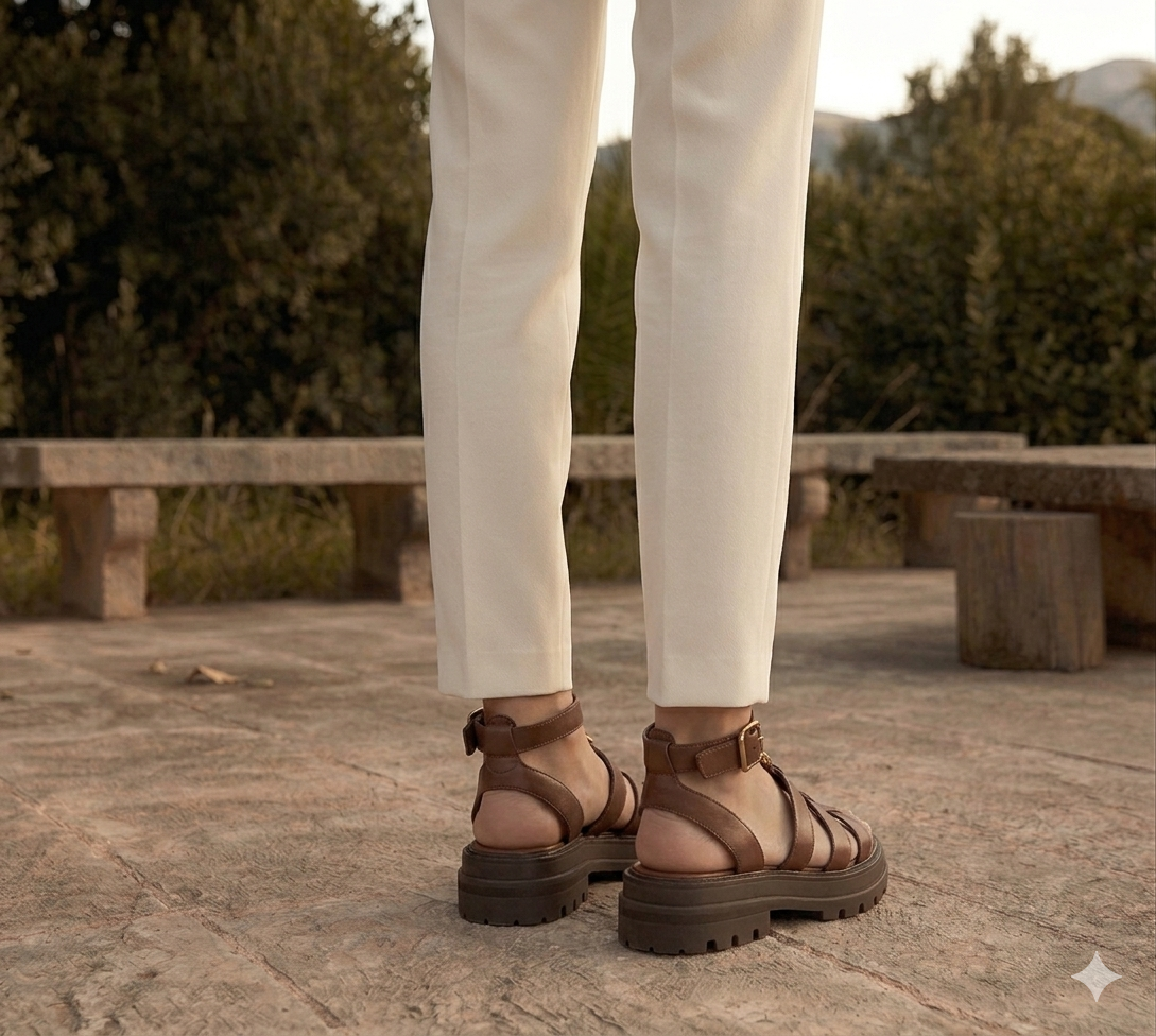 The Maya – Women's Chunky Braided Slip-On Sandals | Huna