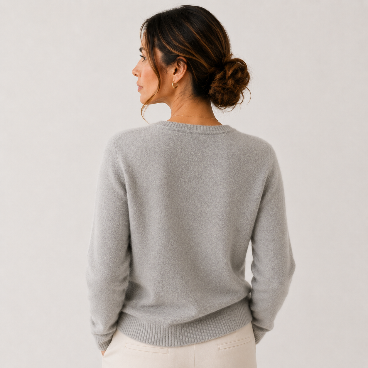 Women's Soft Knit Cardigan Classic Button Front Long Sleeve 3