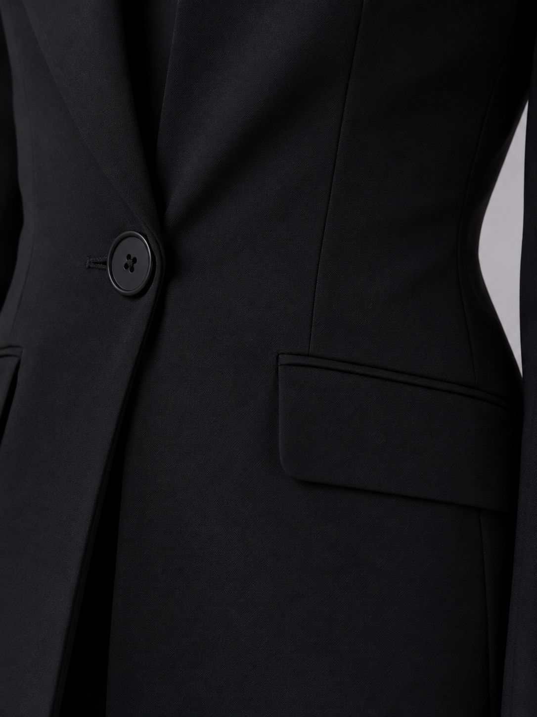 Women's Tailored Trouser Suit UK – collarless blazer set, view 3