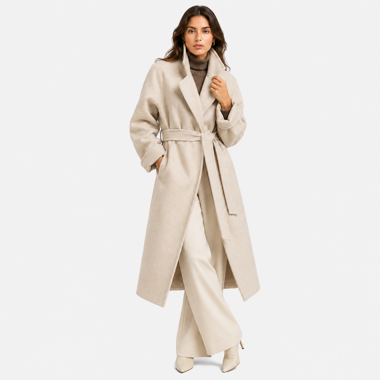 Women's Wrap Coat with Belt Classic Cold Weather Jacket 4