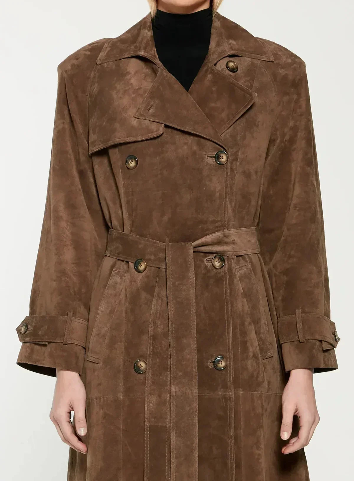Women's Heritage Trench Coat UK – double-breasted belted, view 3