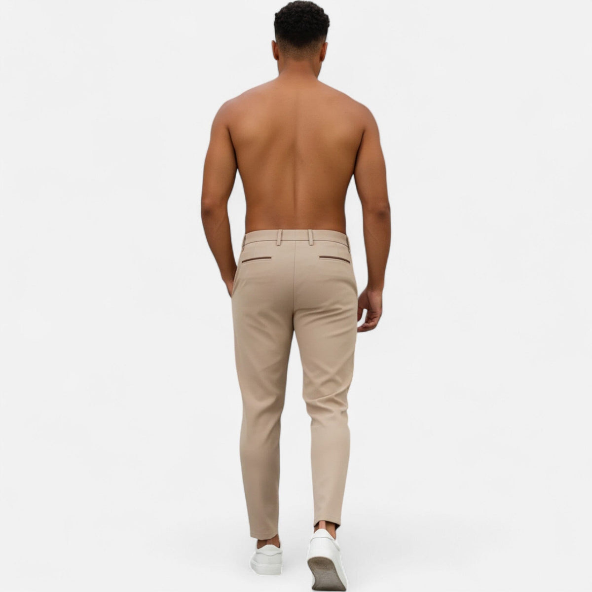 Men's pleated work trousers – The Oswald by Huna – product view 3
