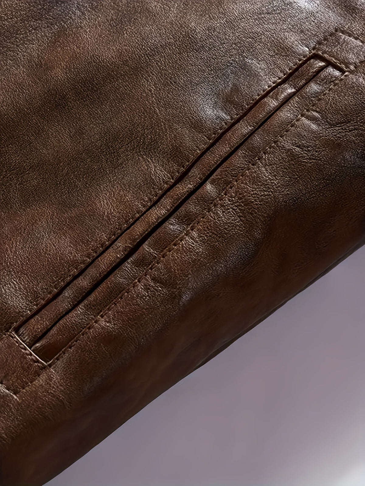 Men's hooded pu leather jacket – The Maddox by Huna – view 26
