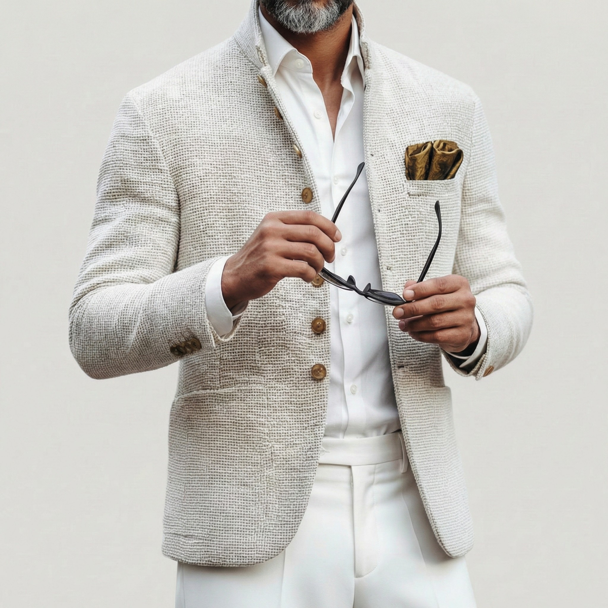Men's single-breasted cardigan – The Harold by Huna – view 3