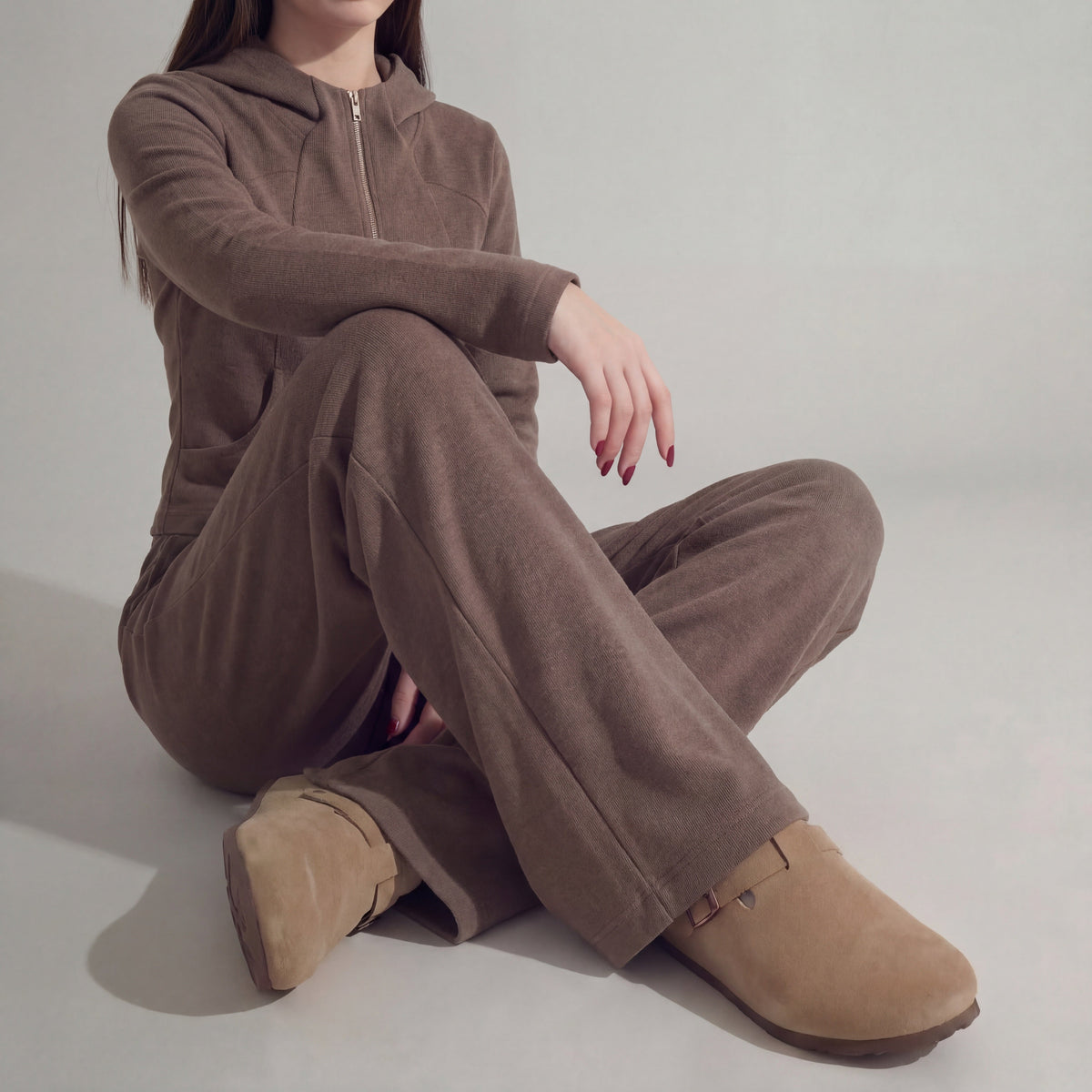 Women's Brushed Knit Co-ord Set UK – soft twoaset, view 6