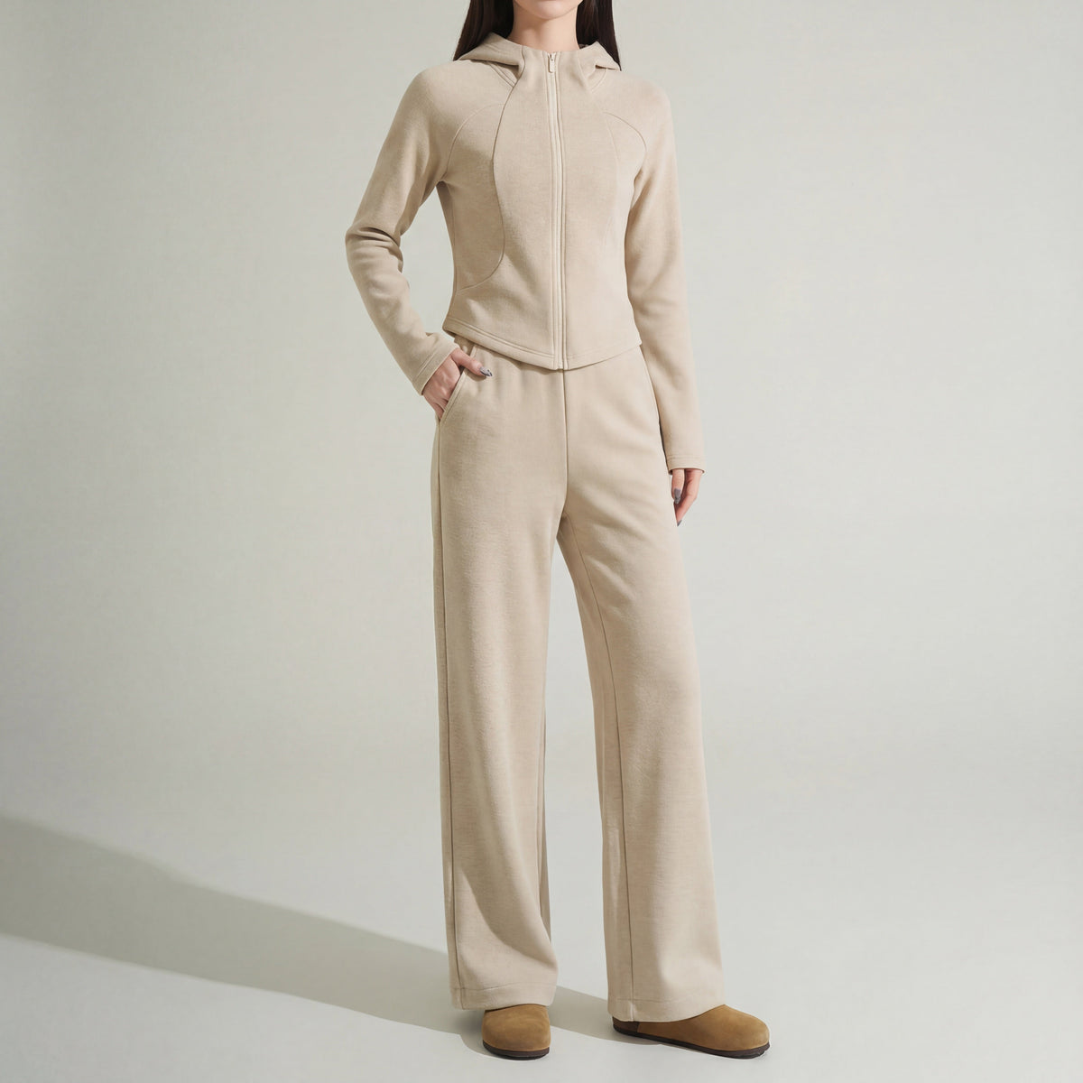 Women's Brushed Knit Co-ord Set UK – soft twoaset, view 13