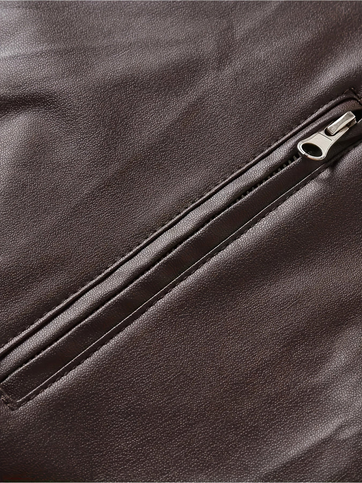 Men's pu leather moto jacket – The Bryson by Huna – view 12