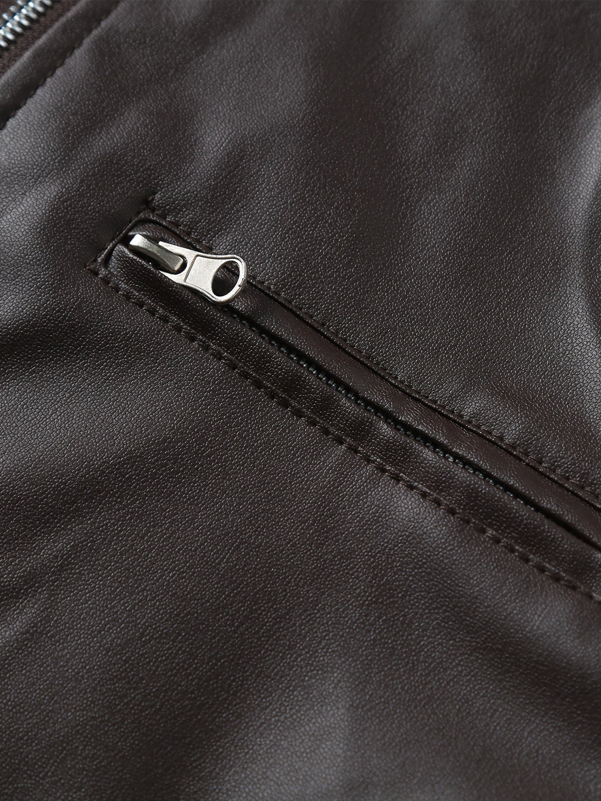 Men's pu leather moto jacket – The Roman by Huna – view 10