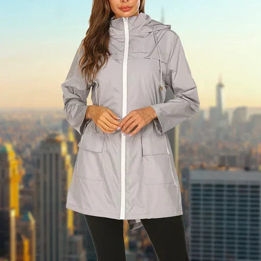 Women's Hooded Oversized Coat UK – relaxed modern layer, view 8