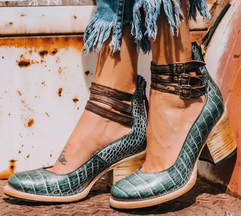 Women's comfort strap heels – The Margaret by Huna – view 8
