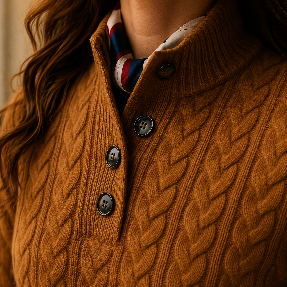 Women's Cashmere Jumper UK – Classic Crew Neck – The Amarante – image 3