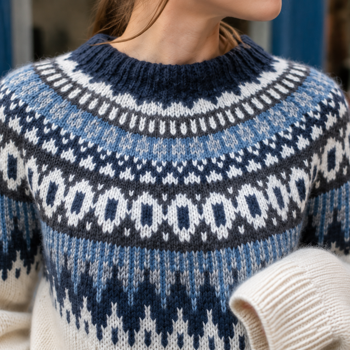 Women's Fair Isle Jumper UK – relaxed winter knit, view 3