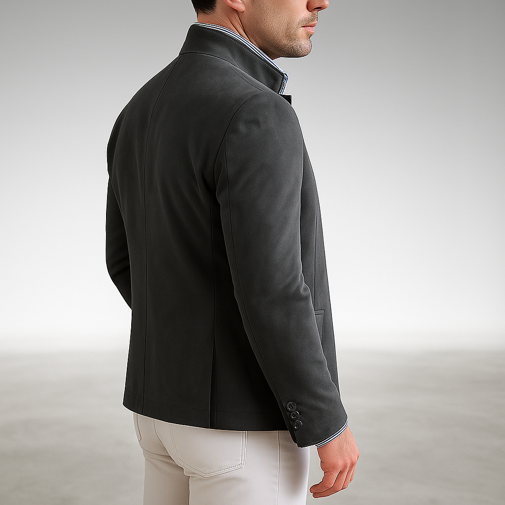 Men's button cardigan – The Adrian Knit by Huna – view 8